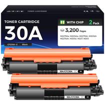 Cartucho de toner Caink 30A CF230A preto, pacote com 2 unidades, alto rendimento