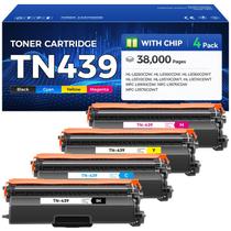 Cartucho de toner Caink TN439, kit com 4 unidades e chip, alto rendimento Cartucho de toner Caink TN439, kit com 4 unidades e chip, alto rendimento