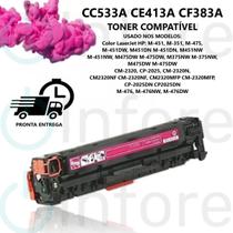 Cartucho de Toner CC533A CE413A CF383A Compatível C/ M476 CM2320 CP2025 M451 M475 M375 Magenta 2.8k