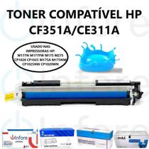 Cartucho de Toner Ce311a Cf351a Ciano Compatível com M176N M177FW Cp1020 Cp1025 M175 M175a - PREMIUM
