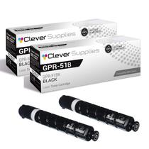 Cartucho de Toner Clever Supplies GPR-51 Preto 2 Conjuntos Cartucho de Toner Clever Supplies GPR-51 Preto 2 Conjuntos