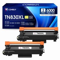 Cartucho de toner COMBUY TN830XL preto (pacote com 2) para Brother