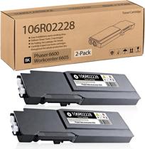 Cartucho de Toner Compatível 106R02228 Preto de Alta Capacidade 2 Unidades para Xerox Phaser 6600 Workcenter 6605 - 106R02228 Cartucho de Toner Compatível 106R02228 Preto de Alta Capacidade 2 Unidades para Xerox Phaser 6600 Workcenter 6605 - 106R02228