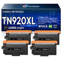 Cartucho de Toner Corapipo TN920XL Alto Rendimiento Paquete de 4 Cartucho de Toner Corapipo TN920XL Alto Rendimiento Paquete de 4