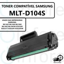 Cartucho de Toner D104 MLT-D104S Compatível ML1665 ML1660 ML1860 SCX3200 SCX3217 SCX3205 - PREMIUM