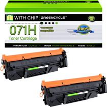 Cartucho de toner greencycle 071H CRG-071H preto 2Pk com chip
