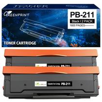 Cartucho de toner GREENPRINT PB-211, pacote com 2, preto, 1600 páginas Cartucho de toner GREENPRINT PB-211, pacote com 2, preto, 1600 páginas