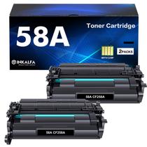 Cartucho de toner inkalfa CF258A 58A preto, pacote com 2 unidades para HP Cartucho de toner inkalfa CF258A 58A preto, pacote com 2 unidades para HP