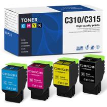 Cartucho de toner Jeostarky C310 C315 compatível, kit com 4 unidades