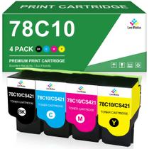 Cartucho de Toner LeciRoba 78C10 Kit com 4 para Lexmark Cartucho de Toner LeciRoba 78C10 Kit com 4 para Lexmark