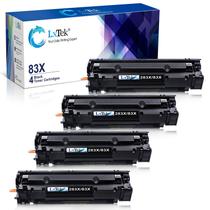 Cartucho de toner LXTek 83X CF283X 83A CF283A preto, pacote com 4 Cartucho de toner LXTek 83X CF283X 83A CF283A preto, pacote com 4