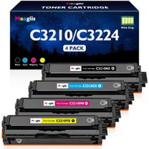 Cartucho de toner Meagiis C3210, kit com 4 unidades e chip Cartucho de toner Meagiis C3210, kit com 4 unidades e chip