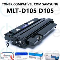 Cartucho de Toner MLT-D105L D105 p/ Impressora ML1910 ML1915 ML2525 ML2580 SCX4600 SCX4623 CF650P