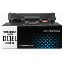 Cartucho de Toner MLTD116L D116 Preto Compatível Samsung M2885 M2835 M2825 M2875 SLM2626 Rendimento 3.000 páginas
