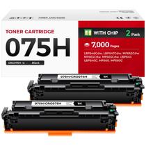 Cartucho de Tóner Preto de Alta Capacidade 075H Pacote com 2 Unidades e Substituição de Chip Compatível para Canon 075 075H para Impressoras Canon Color imageCLASS MF662Cdw MF663Cdw MF665Cdw LBP646Cdw LBP647Cdw LBP640 MF660 Cartucho de Tóner Preto de Alta Capacidade 075H Pacote com 2 Unidades e Substituição de Chip Compatível para Canon 075 075H para Impressoras Canon Color imageCLASS MF662Cdw MF663Cdw MF665Cdw LBP646Cdw LBP647Cdw LBP640 MF660