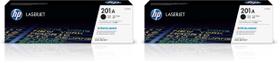 Cartucho de Toner Preto HP 201A CF400A Pacote com 2