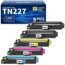 Cartucho de toner Skydo TN227 de alto rendimento, compatível, kit com 5 unidades