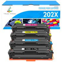 Cartucho de Toner TRUE IMAGE Compatível para HP 202X Kit com 4 Unidades Cartucho de Toner TRUE IMAGE Compatível para HP 202X Kit com 4 Unidades