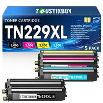Cartucho de toner TrustixBuy TN229XL, kit com 5 unidades, alto rendimento Cartucho de toner TrustixBuy TN229XL, kit com 5 unidades, alto rendimento