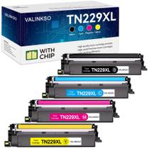 Cartucho de Toner Valinkso TN229XL Pack com 4 Unidades de Alto Rendimento Cartucho de Toner Valinkso TN229XL Pack com 4 Unidades de Alto Rendimento