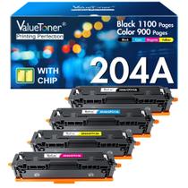 Cartucho de toner Valuetoner compatível com HP 204A (pacote com 4)