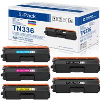 Cartucho de Toner YOISNER TN336 Kit com 5 Unidades de Alto Rendimento