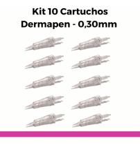 Cartucho Dermapen 1 Ponta 1 Agulha De Encaixe 10 Unidades Cartucho Dermapen 1 Ponta 1 Agulha De Encaixe 10 Unidades