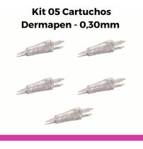 Cartucho Dermapen 1 Ponta 1 Agulha De Encaixe 5 Unidades Cartucho Dermapen 1 Ponta 1 Agulha De Encaixe 5 Unidades