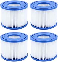 Cartucho Filtro Tipo VI para Piscina Saluspa, Lay-Z-Spa (Paquete de 4)