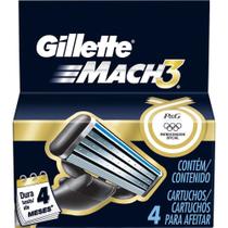 Cartucho Gillette Mach 3 - 4 Unidades - Gillete