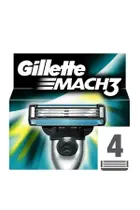 Cartucho Gillette Mach-3, pacote com 4 Cartucho Gillette Mach-3, pacote com 4