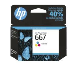 Cartucho HP 667 Color Original Alta Qualidade e Rendimento Cartucho HP 667 Color Original Alta Qualidade e Rendimento