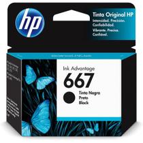 Cartucho HP 667 Preto (3YM79AL) Para HP Deskjet 2376, 2776, 6476, 5076, 5276