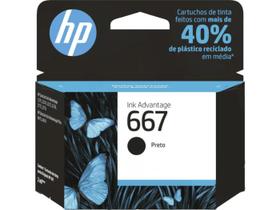 Cartucho HP 667 Preto Original Alta Qualidade e Rendimento
