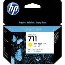 Cartucho HP 711 amarelo (pack com 3unid) CZ136AB