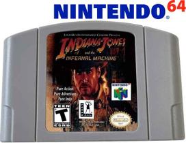 Cartucho Jogo Indiana Jones e a Máquina Infernal Machine N64 Fita Versão dos Eua 64 Bits Novo IMPORTADO