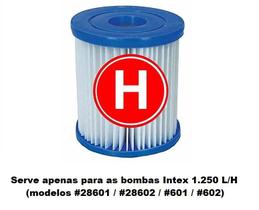 Cartucho Modelo H Refil Filtro Intex para Bomba Filtrante 1250 LH 29007