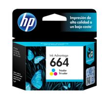 Cartucho Original HP 664 Colorido - F6V28AB