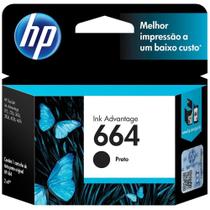 Cartucho Original HP 664 F6V29AB Preto