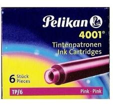 Cartucho Para Caneta Tinteiro Rosa Pelikan 4001 Tp/6 Cartucho Para Caneta Tinteiro Rosa Pelikan 4001 Tp/6