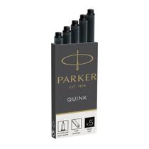 Cartucho Parker negro original para caneta tinteiro C/5 Cartucho Parker negro original para caneta tinteiro C/5