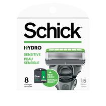 Cartucho Razor Blade Schick Hydro 5 para pele sensível de 8 quilates