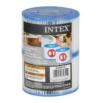 Cartucho Refil para Filtro Purespa Inflável S1 para Spa com Pack 2 Unidades Intex