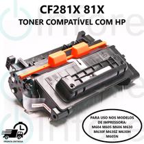 Cartucho Toner Cf281x 81x Compatível M605n M604 M606 25k Novo