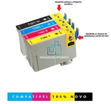 Cartuchos Compativel Epson 197 T1961 T194 XP214 XP411 XP204 XP401 Black Cyan Magenta Yellow