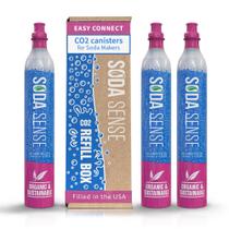 Cartuchos de CO2 Soda Sense Easy Connect 60 L - Kit com 3 unidades