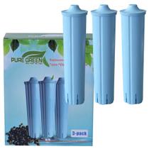 Cartuchos de filtro de água PureGreen Jura Blue Clearyl, pacote com 3