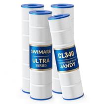 Cartuchos de Filtro para Piscina Swimara Jandy CL/CV Pacote com 4 Cartuchos de Filtro para Piscina Swimara Jandy CL/CV Pacote com 4