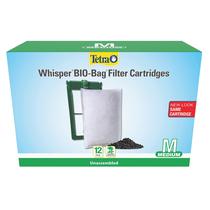 Cartuchos de filtro Tetra Whisper Bio-Bag para aquários (pacote com 12) Cartuchos de filtro Tetra Whisper Bio-Bag para aquários (pacote com 12)
