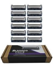 Cartuchos de Maquinilla DORCO Pace Classic de 7 Hojas, Paquete de 12